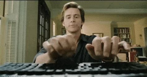 jim carrey typing gif|jim carrey computer gif.